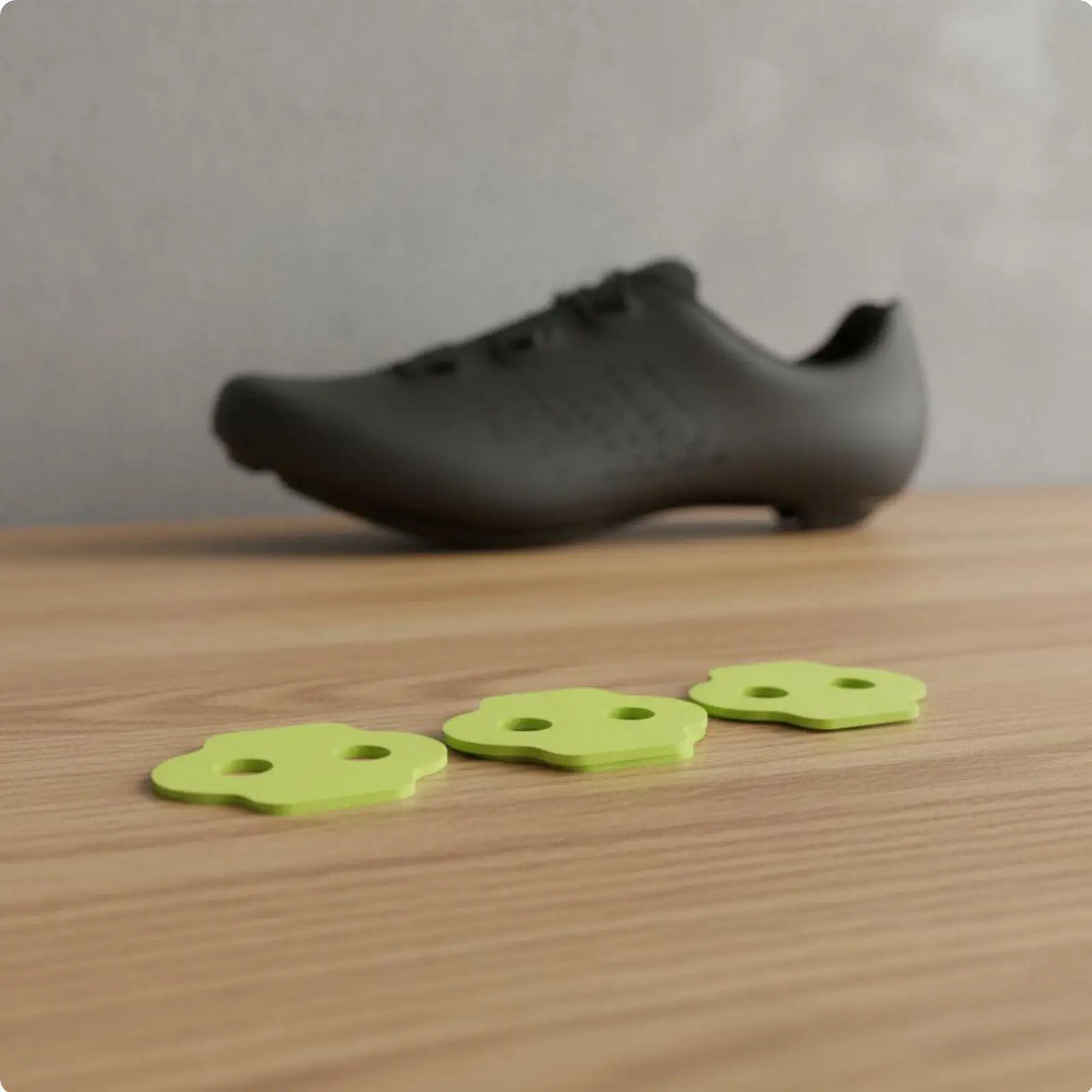Mountain Bike Cleat Shim Stackable Alignment Wedge PETG Shoe Spacer for Precise Fit and Joint Comfort