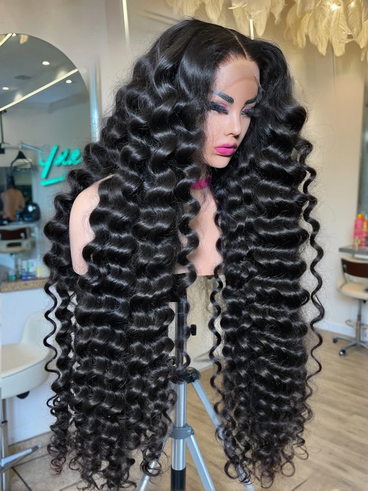 

Loose Deep Wave Wigs 100% Human Hair Wigs Water Wave Brazilian HD Lace Frontal Wig 13x6 HD Lace Front Human Hair Wig For Women