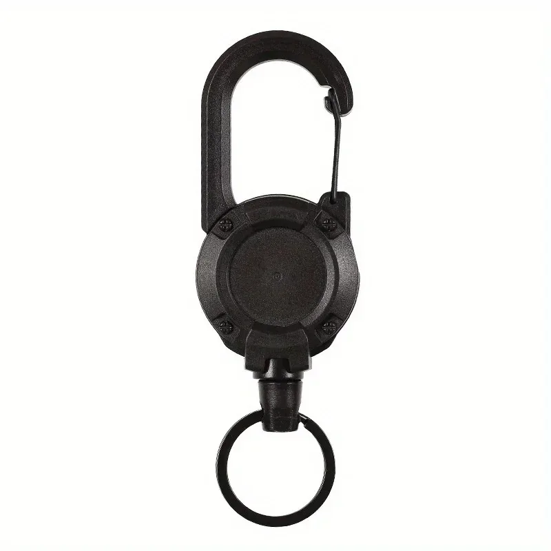1/2/4 Stück ausziehbare, einziehbare Halterungen, Schlüsselanhänger, robuste Clip-Halterungen mit Karabiner, Schlüsselanhänger für Herren, Outdoor-Taschen – Detail 7