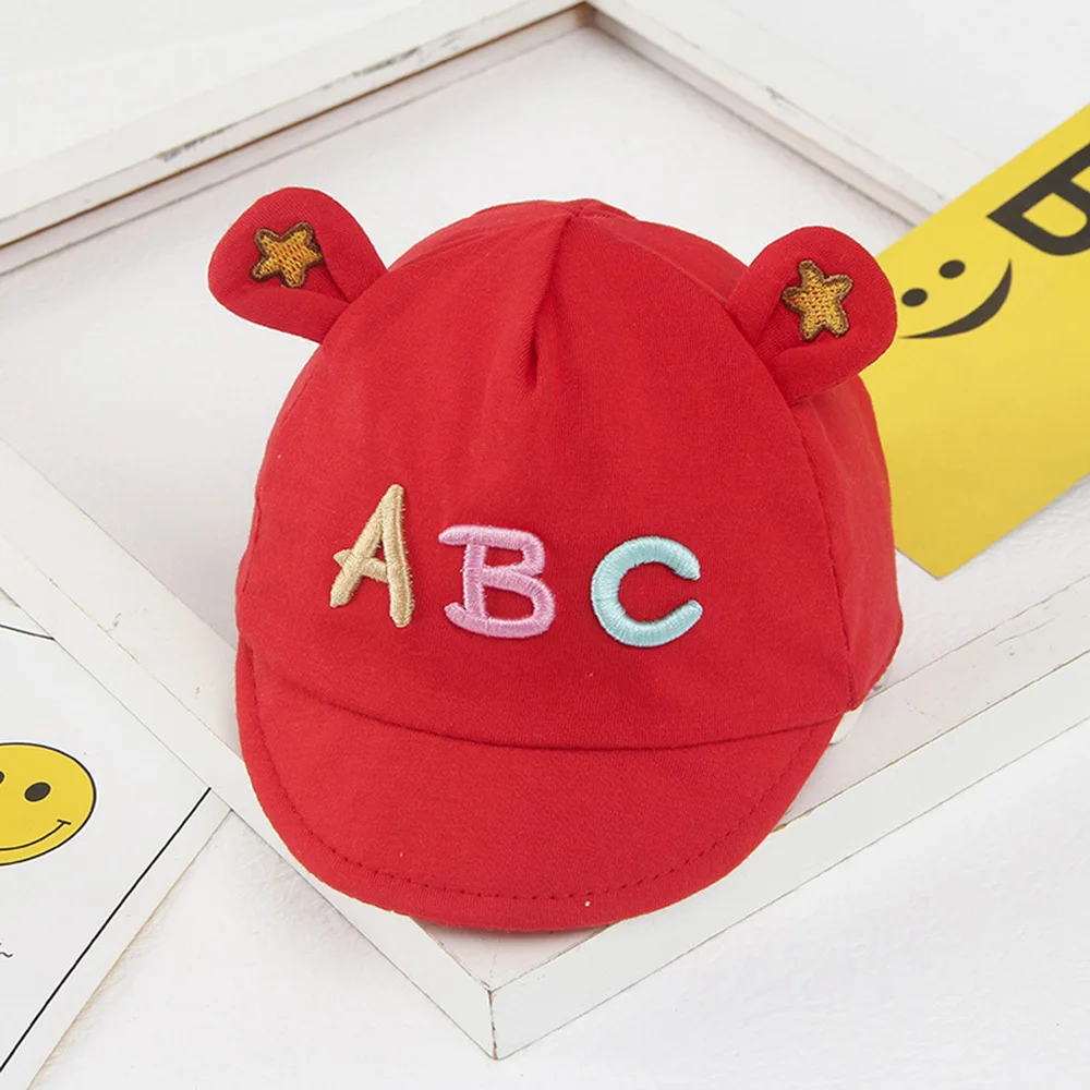 Cotton Baby Boys Girls Letter ABC Hats Spring Autumn Cute Peaked Cap Sun Hat Baseball Caps For Newborn Kids 0-8 Month