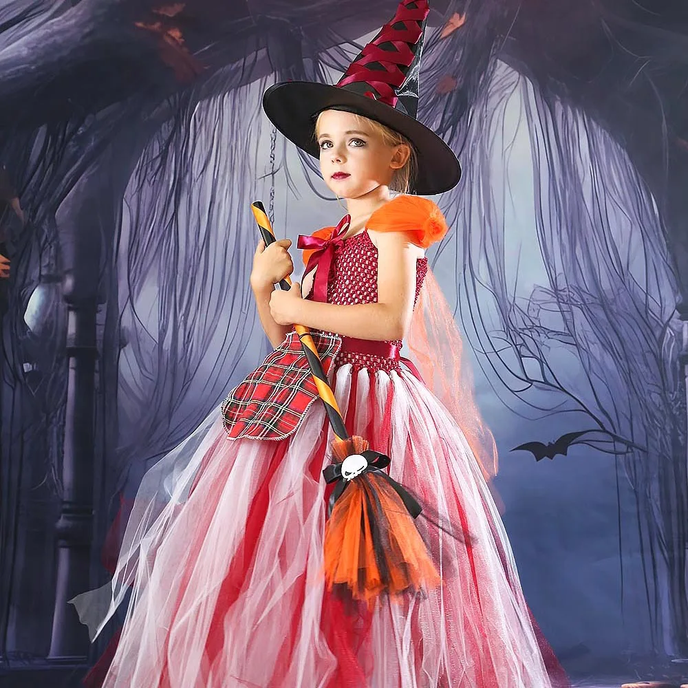 Halloween Fluffy Mesh Tutu Dress Witch Style Layered Sheer Tulle Gown Vintage Fantasy Outfit Soft Lightweight Multi-layer Skirt