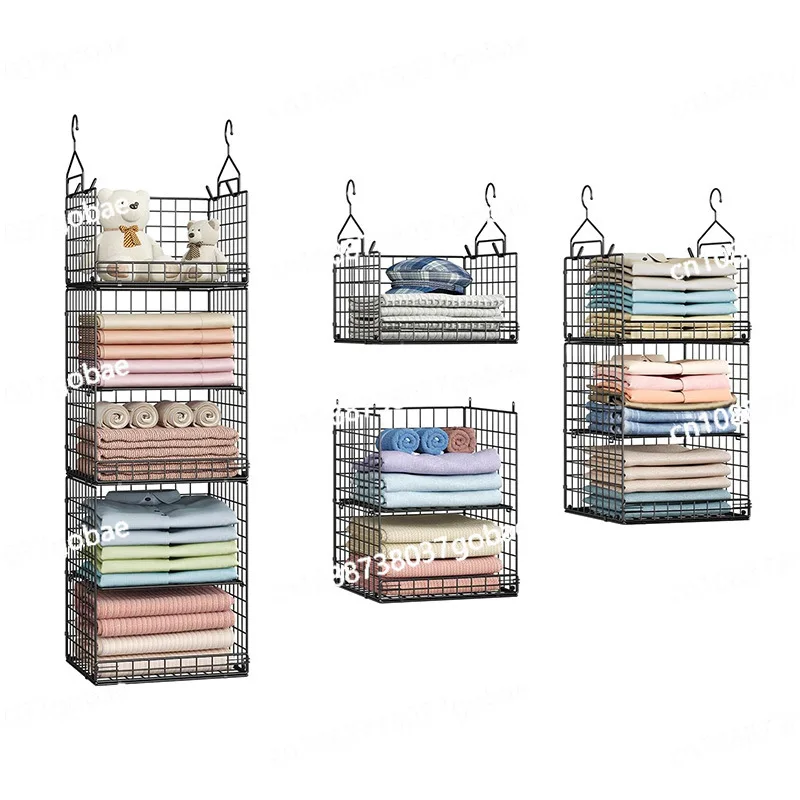 

Five-story wardrobe, hanging storage basket