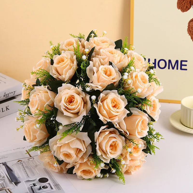 

Artificial flower Roman column wedding car hall road decoration wedding photography decoration props multi-color fake flowers
