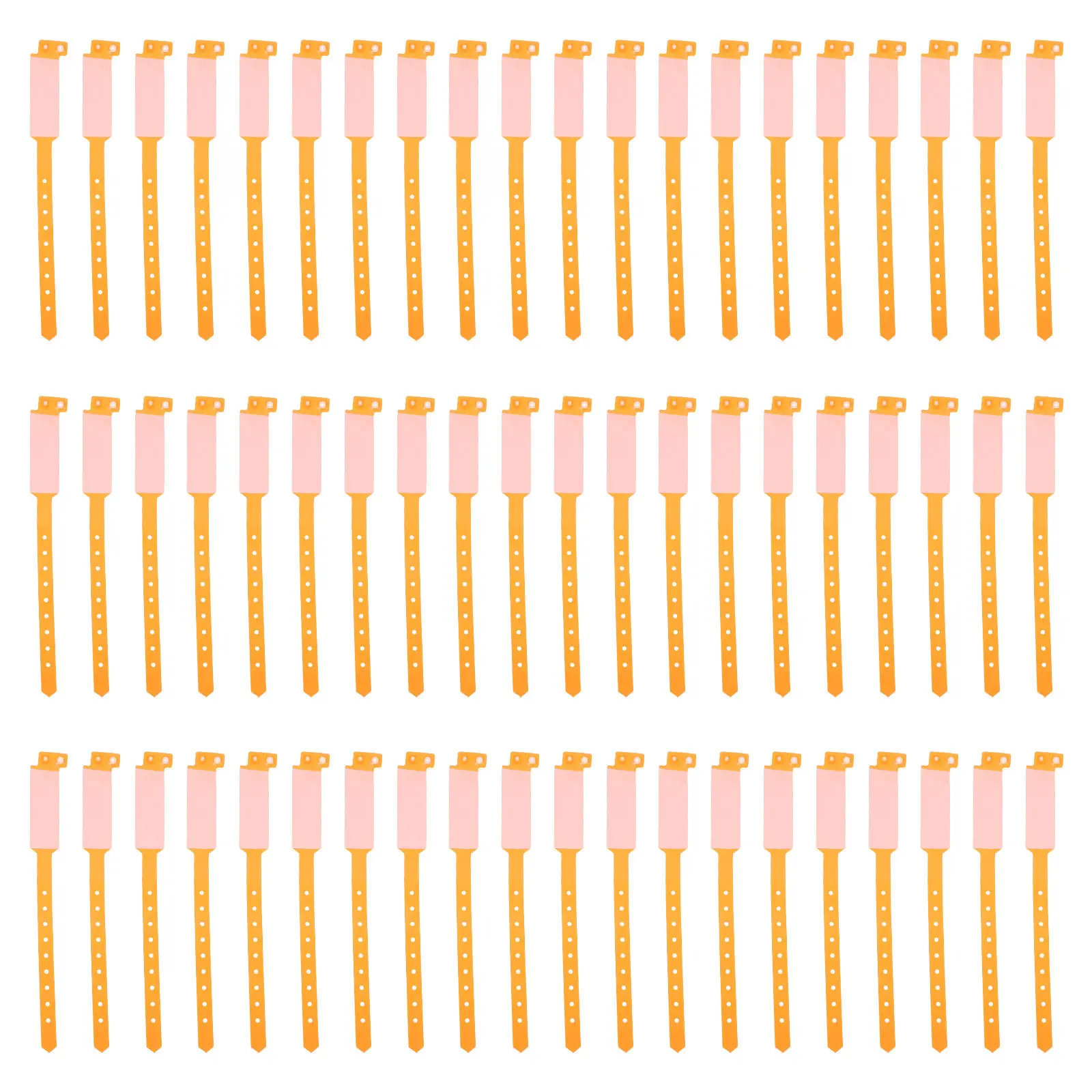 

100pcs Pvc Patient Wristbands Hospital Use Waterproof Disposable Medical Id Bands Secure Snap Closure Identification Bracelet