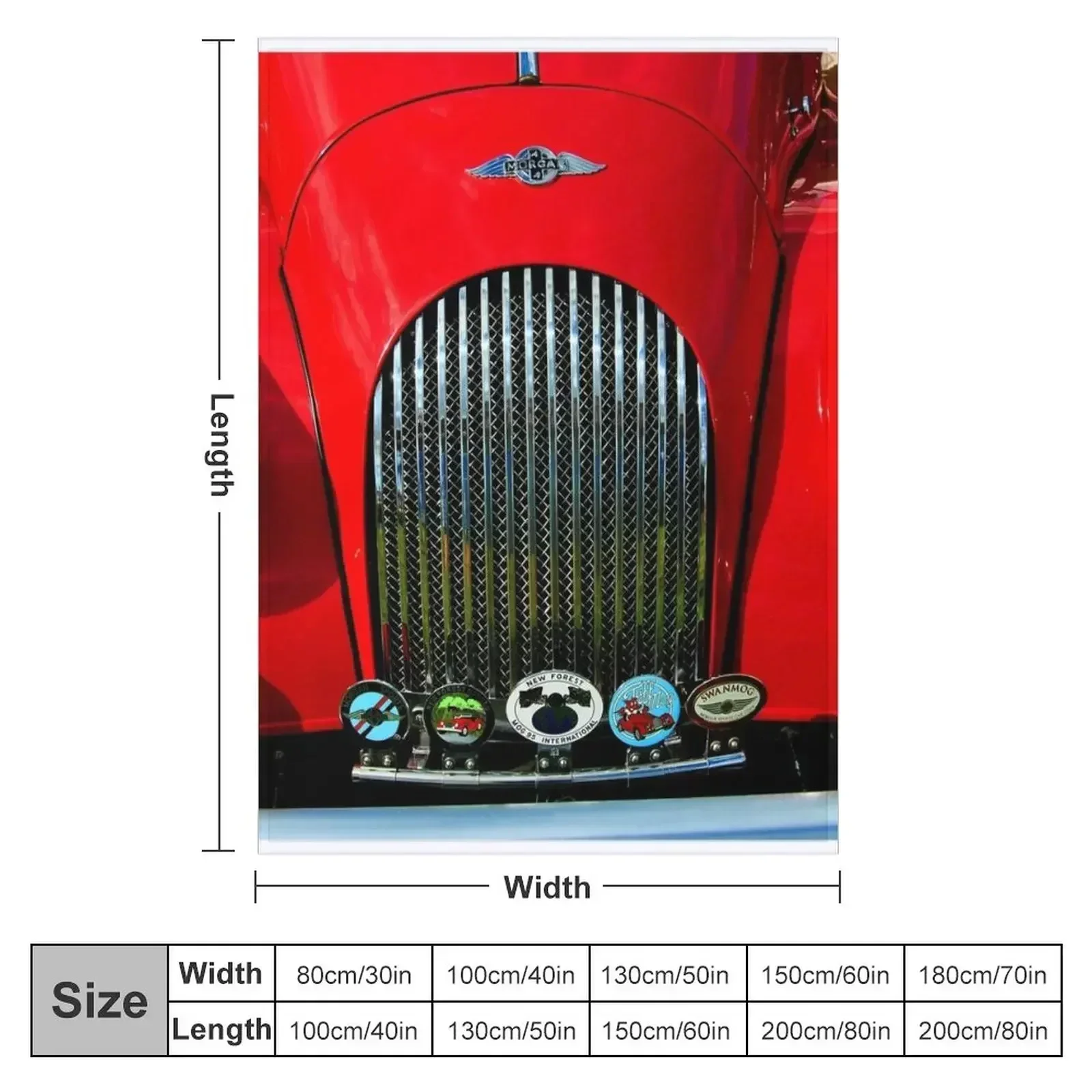 Morgan Classic Sports Motor Car Throw Blanket couch cozy soft plush fuzzy picnic outdoor blanket