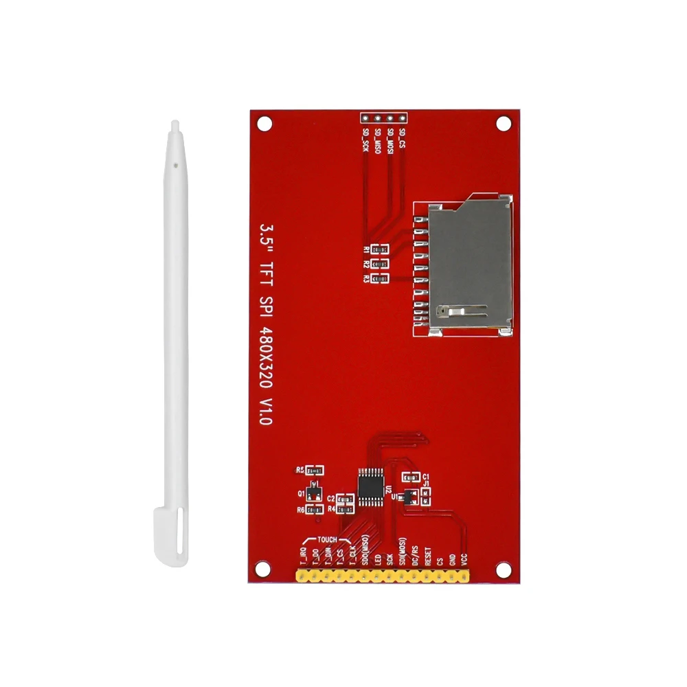 3,5 inch TFT LCD-module met aanraakscherm ILI9488-stuurprogramma 320x480 SPI-poort seriële interface (9 IO) Touch ic XPT2046 voor ard stm32