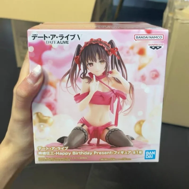 

Подлинная Симпатичная аниме-фигурка Date A Live Tokisaki Kurumi, сидячая поза, украшение для рабочего стола, модель из ПВХ, коллекция кукол, игрушки, подарок