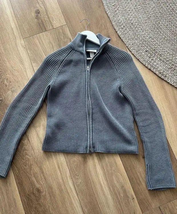 

Autumn/Winter Women's Woolen Solid Zipper Personalized Street Sweater Female Daily Clothing New Fashion Women Casual Knitted Top