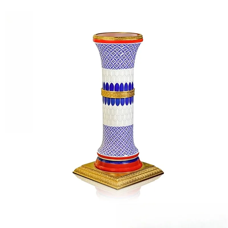 Classical art floor-to-ceiling flower stand Household Bauhaus style shelf Trendy high-end flower display stand