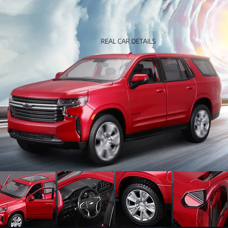 Maisto 1:26 2021 Chevrolet Tahoe SUV Alloy Car Model Diecast Metal Toy Vehicle Car Model Simulation Collection Children Toy Gift