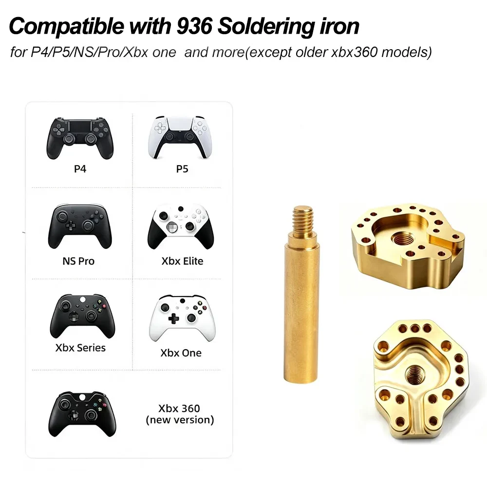3D Joystick Desoldering Iron Tip & Heating Stick Compatible with 936 Soldering Station for PS4 PS5 for Xbox Series S X, One S/X/