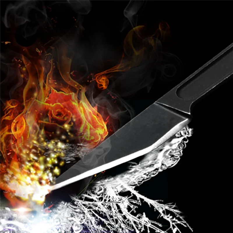 Mini couteau de cou d'extérieur F-T avec porte-clés K, couteaux Pokcet de survie tactique, outil de sauvetage de Camping