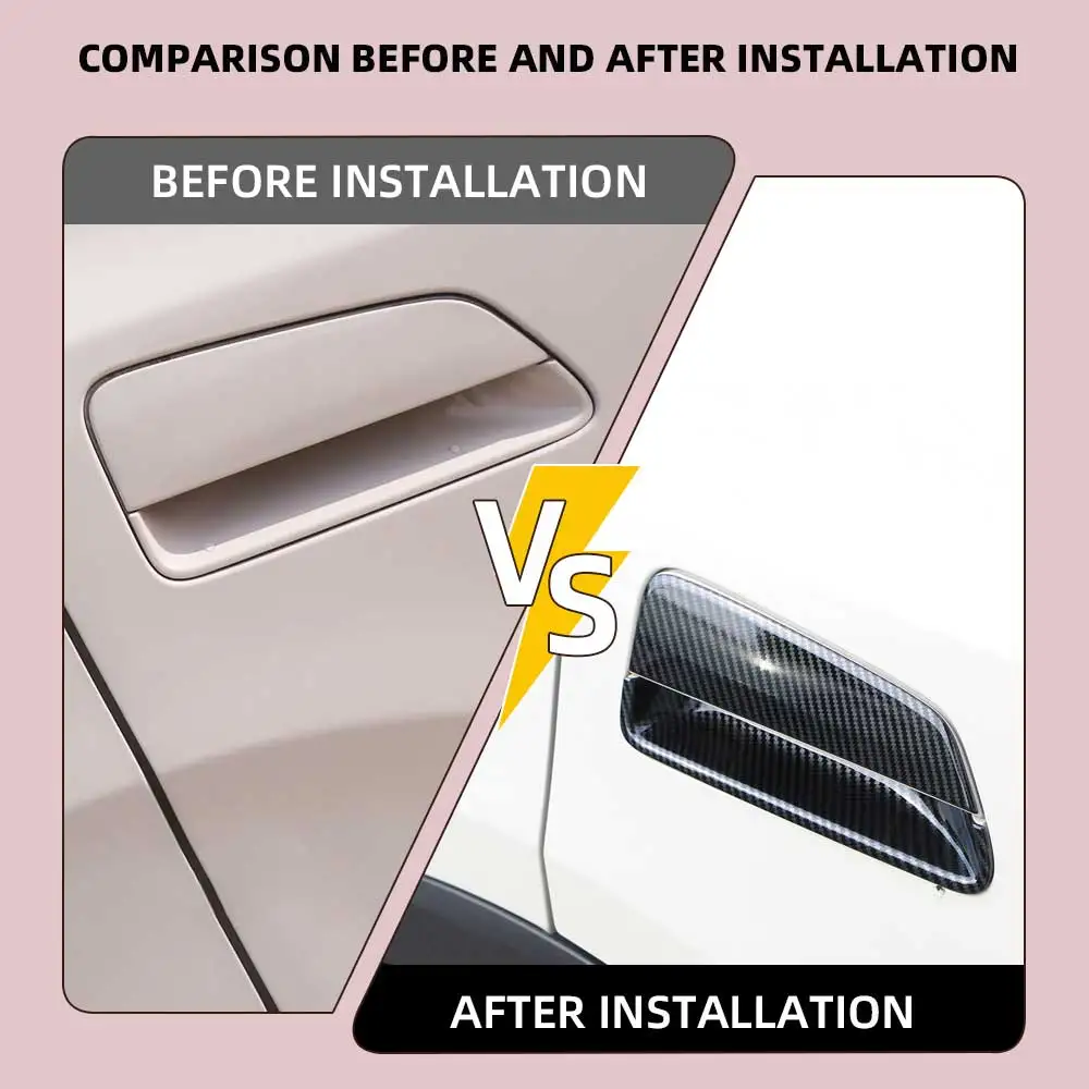 

Для BYD Dolphin 2023 2024 2025 LHD дверная ручка автомобиля, крышка чаши, накладка на рамку, наклейка из АБС-пластика, углеродное волокно, внешняя защита, аксессуары