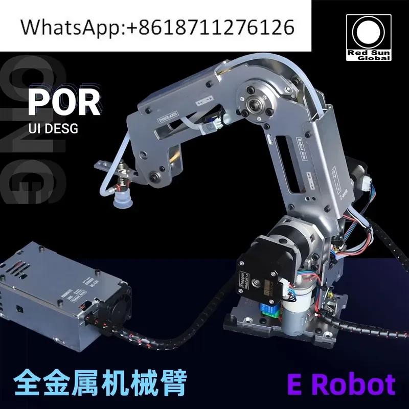 1pcs Robotic Arm Stepping Industrial Robot Model Multi Axis Robot 22C Educational DIY Kit Mechanical Structure STEM Learning