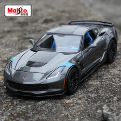 Maisto 1:24 Chevrolet Corvette Grand Sport Alloy Sports Car Model Diecasts Metal Toy Racing Car Model Simulation Childrens Gifts