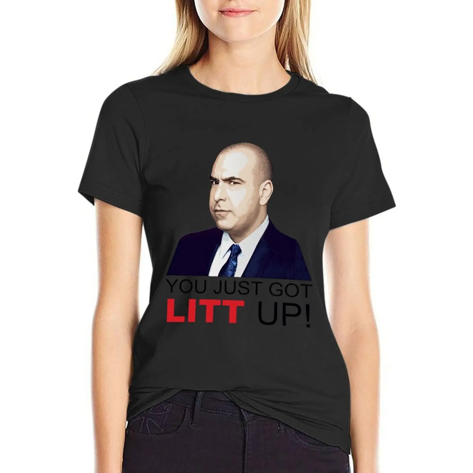 Louis Litt you just got litt up T-Shirt korean fashion customs design your own kawaii clothes graphics woman t shirt