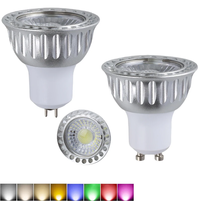 LED spot light 10W GU10 GU5.3 MR16 E14 E12 E27 Suitable for Home Office Lighting Green Blue Replacement Halogen Lamp 110V 220V