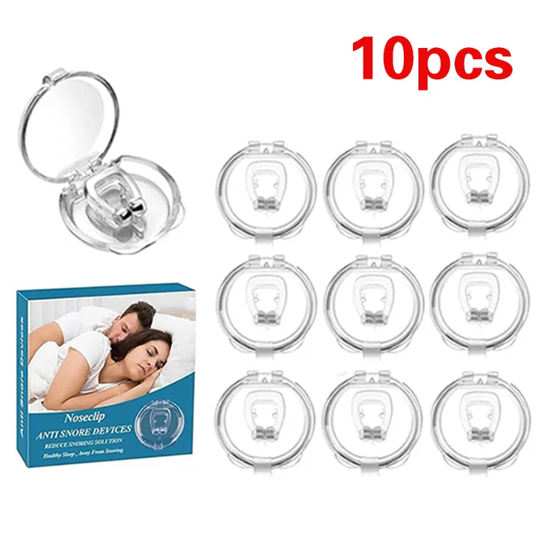 

10pcs anti snoring artificial nose clip, anti snoring clip, sleep anti snoring device, respiratory sleep equipment.