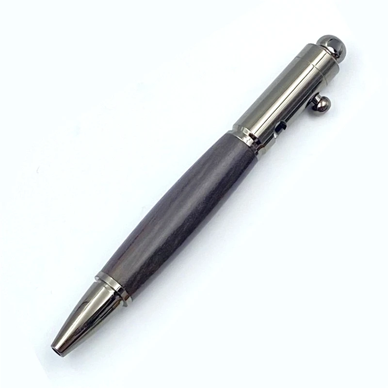 

BALAOYE Luxury Mb Solid Wooden Pocket Ballpoint Pen Short Mini Gel Pen Black 0.7mm Ball Pens Cute Kawaii Stationery Writing Gift