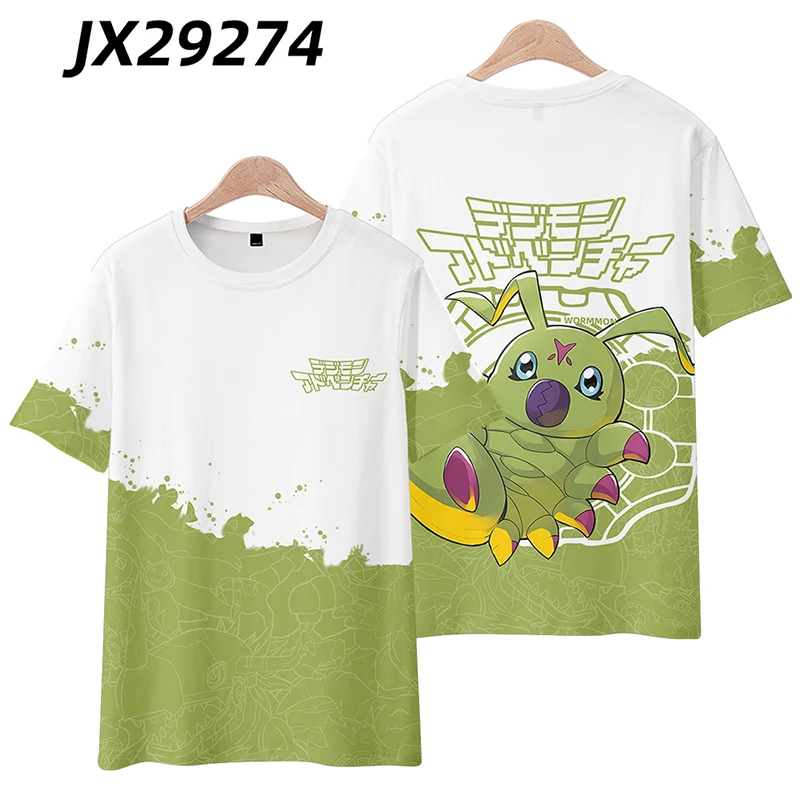 Anime Digimon Adventure Kids T Shirt Women Men Boys and Girls Summer Short Sleeve Funny Tshirt Graphic Tees Children Clothes