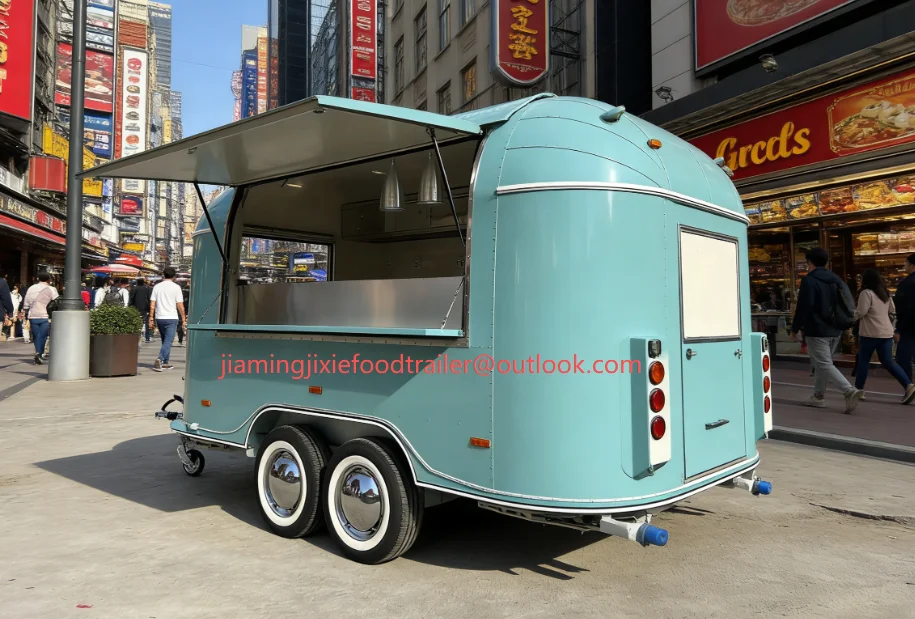 

Carritos Foodtruck Remolque Food Truck Manufacturing Mobile Coffee Snack Fast Food Trailer with Full Kitchen Equipment