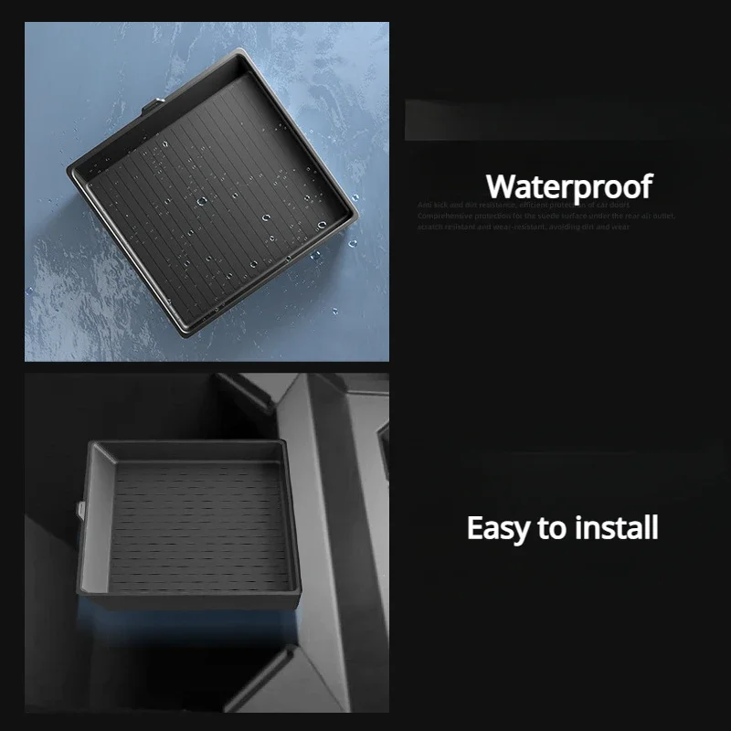 

For Tesla Cybertruck 2024 Car Armrest Box Anti-slip Silicone Pad Center Console Storage Box Mat Car Interior Accessories