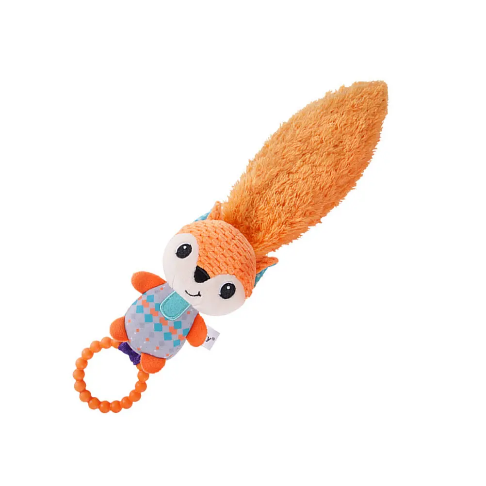Long Tail Cartoon Animal Appease Plaything Newborn Hand Grab Sensory Gift Baby's First Birthday Gifts