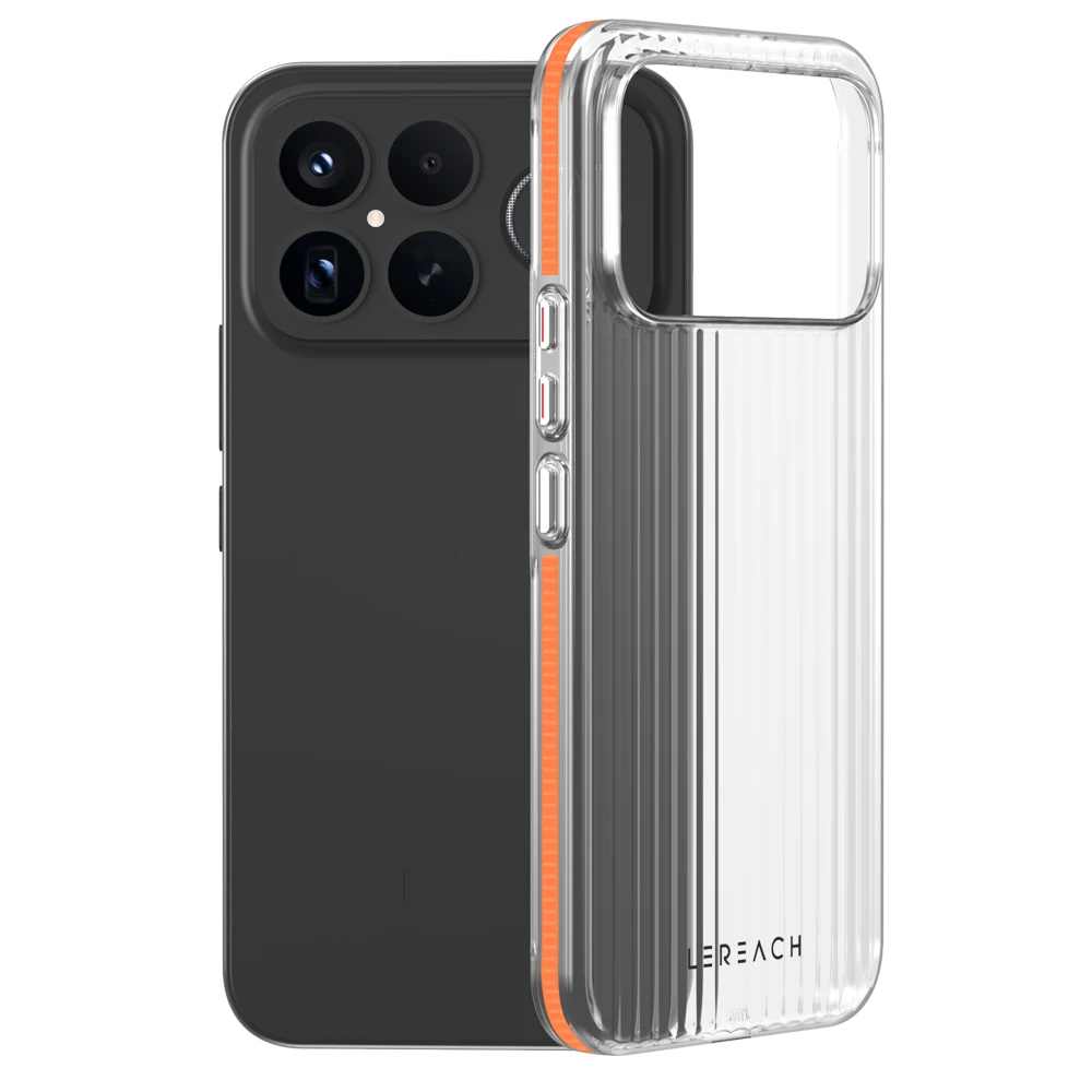 

LeReach ICICLE Чехол для POCO F8 Ultra Pro, прозрачный жесткий чехол для ПК