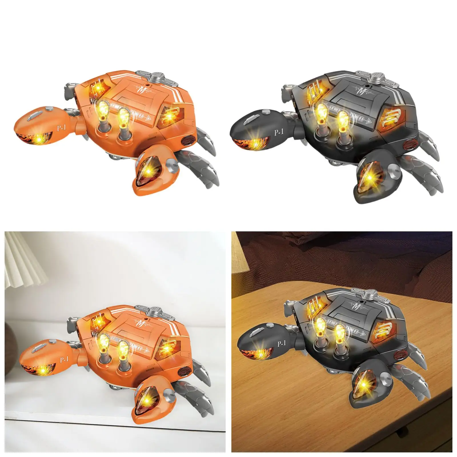 

Игрушка-краб ползающий, для детей 6-12 месяцев, развивающая игрушка для ползания на животе, ходячий краб со светом и музыкой, сенсорный краб для малышей 1, 2, 3 лет, подарки для младенцев