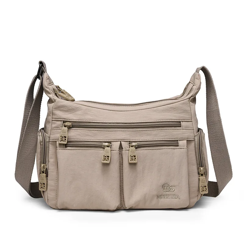 

Женская нейлоновая сумка-кроссбоди 2026: устойчивая к царапинам сумка через плечо с несколькими отделениями, повседневная сумочка