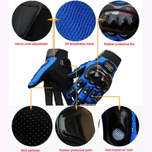 Motorrad Ritter laufen Handschuhe Motorcross Moto Radsporthandschuhe mit Schutzausrüstung für Honda Kawasaki Yamaha 10 Hauptverkaufshandschuh Honda - №2