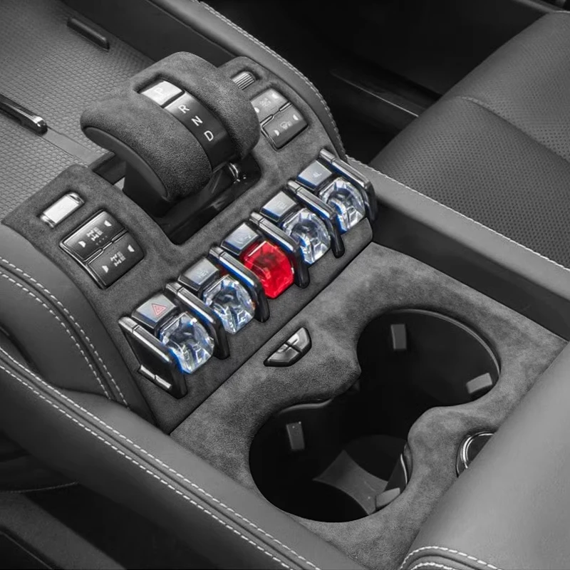 

For BYD Formula Leopard 5 2025 2024 2023 Alcantara Suede Interior Kits Car Gear Cover Shift Panel Window Lift Rear AC Frame