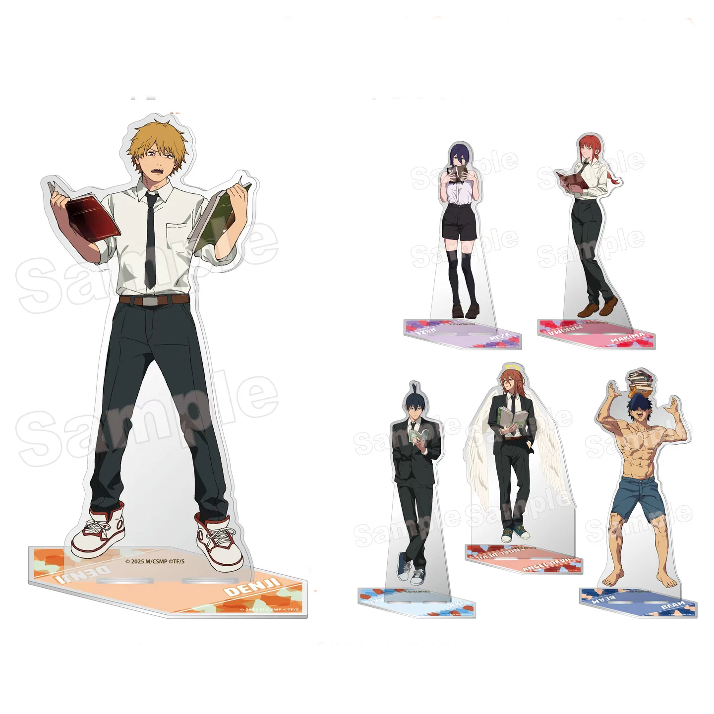 Anime 15cm Chainsaw Man TheMovie:RezeArc Acrylic Stand Denji Angel Devil Tabletop Decorations Accessories Decor Gifts Cos Gifts