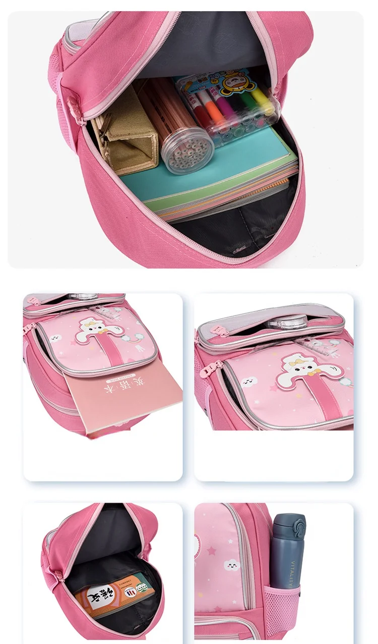 Mochila infantil casual de desenho animado, fofa cat bags, jardim de infância, primeiro grau, meninos e meninas, novo, 2023