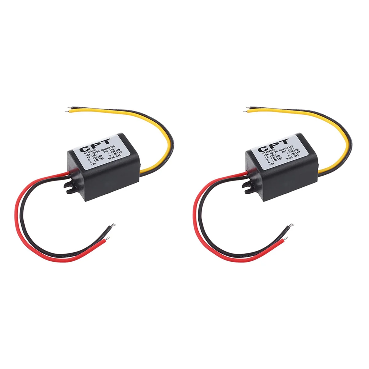 FULL-2X 12 فولت إلى 9 فولت DC-DC محول فرق الجهد تنحى وحدة امدادات الطاقة الجهد المنظم