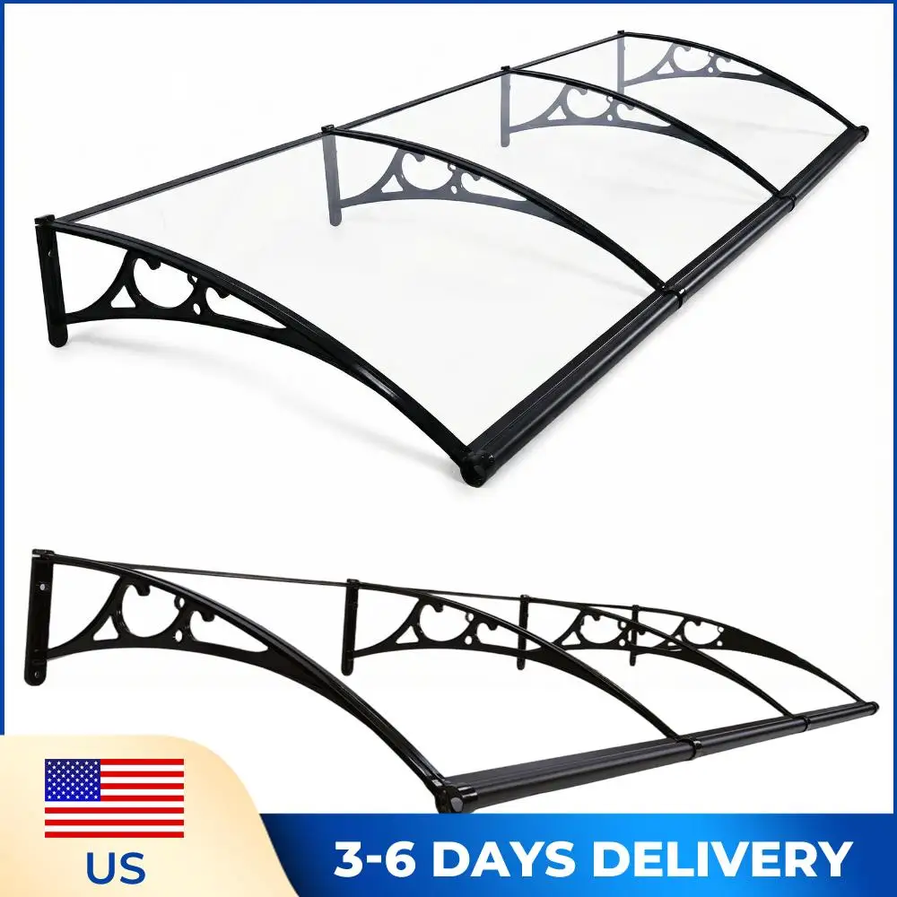 

Awning for Door Entrance Strong Load-Bearing Capacity Door Awnings Exterior Long Service Life for Rain Snow Sunlight Protection