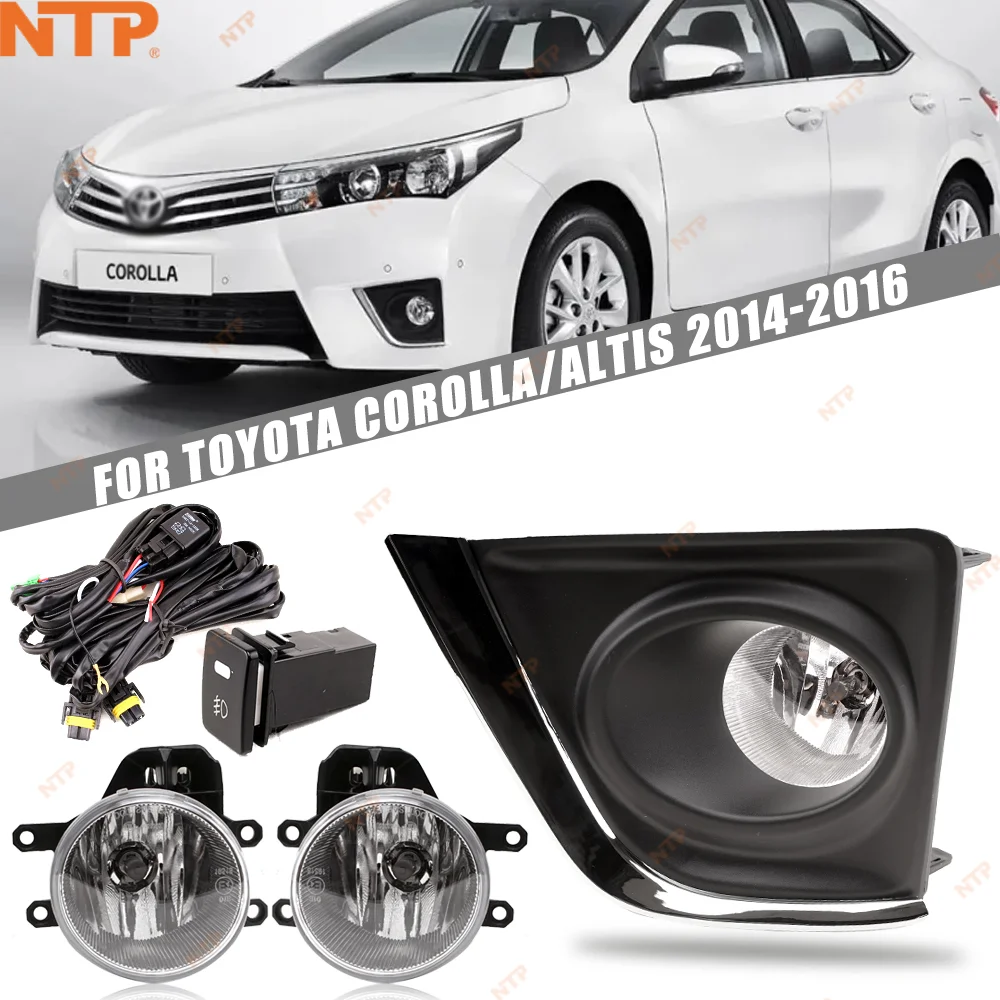 

For Toyota Corolla 2014-2016 Models Fog Lamp Daytime Running Light Daylight Waterproof Headlight Fog light kit Car accessories