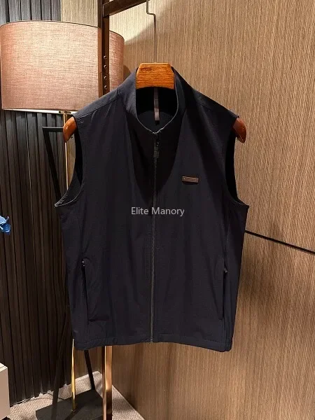 [Low-key, calm and extravagant in the heart] Autumn clothing new simple versatile stand-up collar solid color high-end vest vest