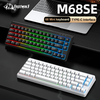M68SE Wired Mini keyboard ,Small design ,Big power,68 mini layout,22 keys no conflict 
