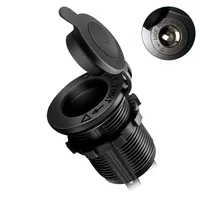 12V Waterproof Car Cigarette Lighter Socket Auto Boat Motorcycle Tractor Power Outlet Socket Receptacle Car Accessories Interior
