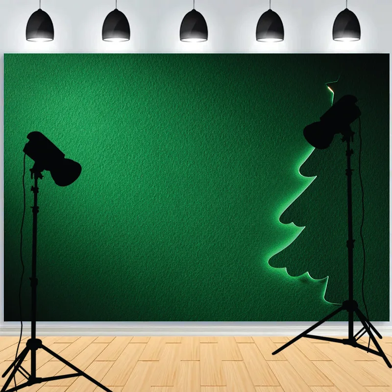 Winter Christmas Wonderland Festive Windows Photography Background Candles Lanterns Birthday Party Photo Studio Backdrops KL-13