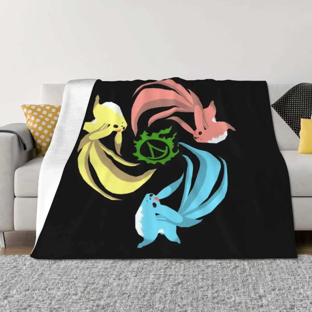 

FFXIV Summoner - Carbuncles Throw Blanket For Sofa Thin Cute Soft Big Kid'S Blankets
