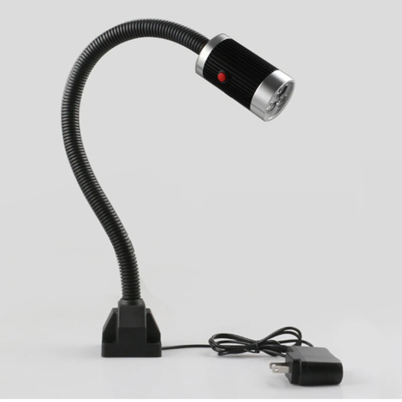 Led Machine Tool Lamp Work Table Lamp 9w 220v Industrial Lighting Screw Fixing Seat With Switch