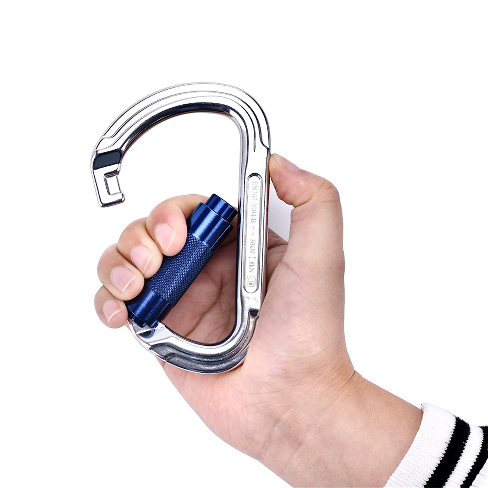 1/2*10ft Steel Wire Core Flip Line Kits long Flipline with Triple Lock Carabiner Adjustable Wire Core Flipline System