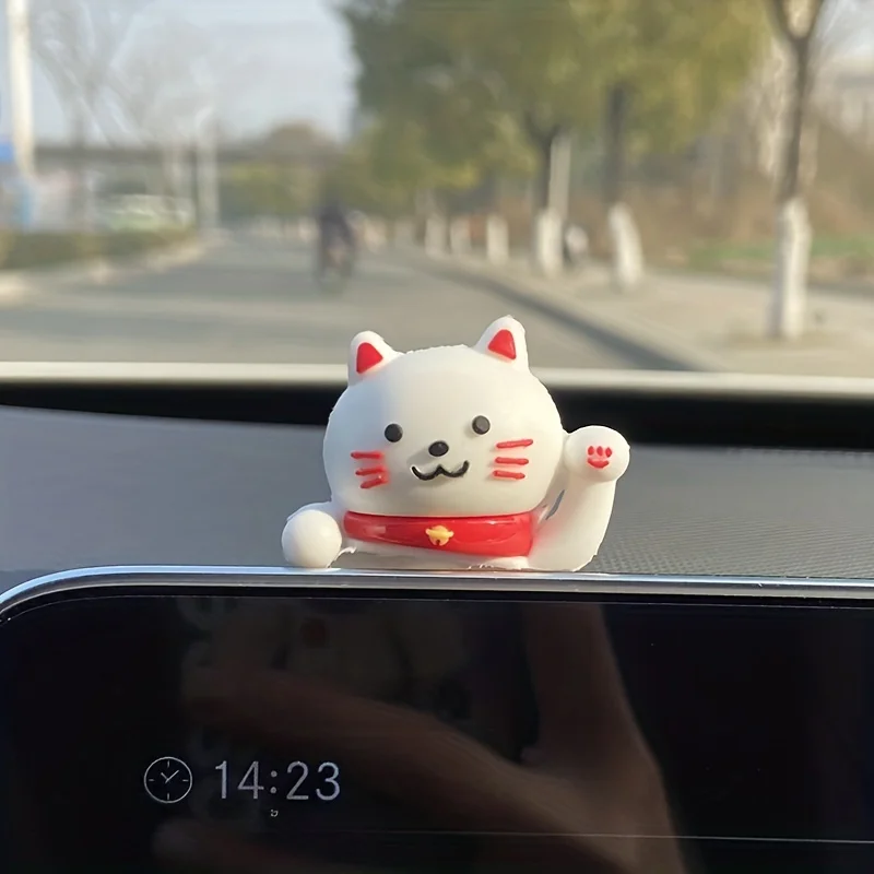 Car Interior Adhesive Decorations, Cute Car Doll Stickers, High-End Dashboard Decorations, New Car Interior Dolls for the Display Screen, Motorcycle Dashboard Decorations, Motorcycle License Plate Decorations, High-End and Cute