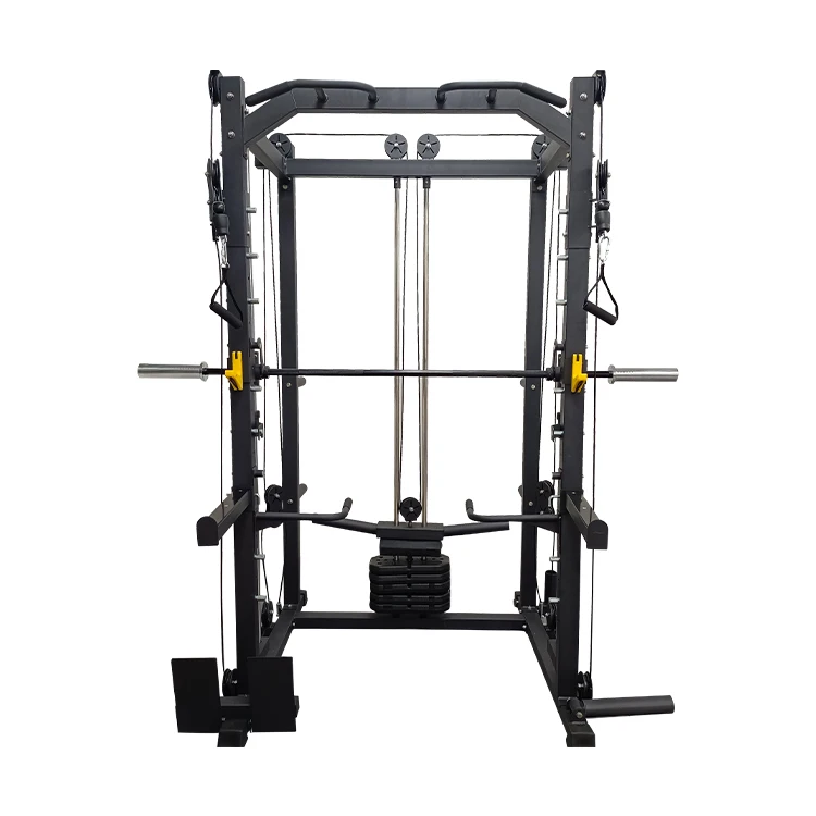 Hot Sell Gym And Home Use Fitness Equipment Cage Squat Rack With Weight Lifting Training Gym Smith Machine