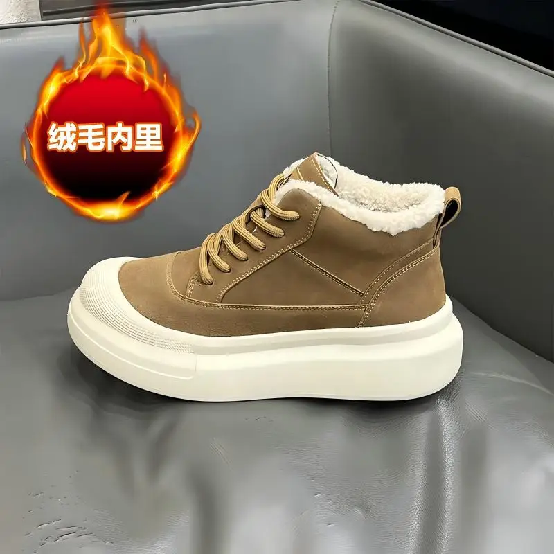 2026 new comfortable and fashionable winter new high top warm cotton shoes fashionable snow boots