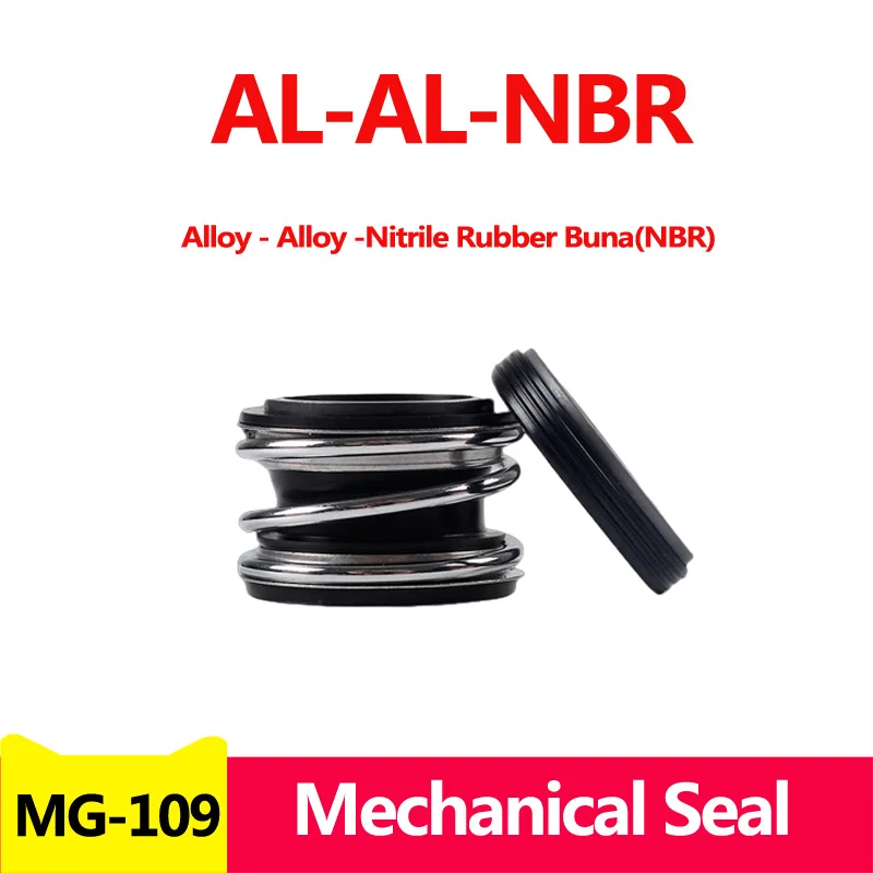 MG1/109 12/14/15/16/17/18/19/20-110mm Alloy - Alloy -Nitrile Rubber Buna(NBR) Mechanical Shaft Seal Single Spring For Water Pump