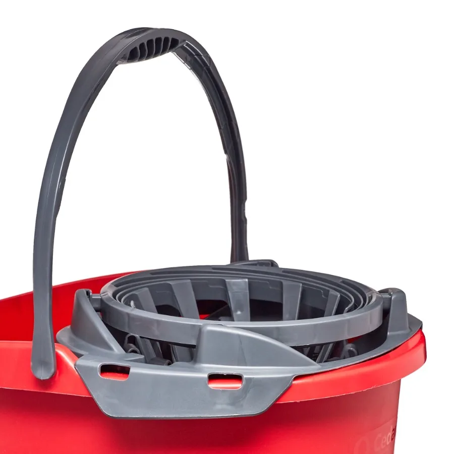 QuickWring™ 2.5 Gallon Mop Bucket with Wringer Red view 3