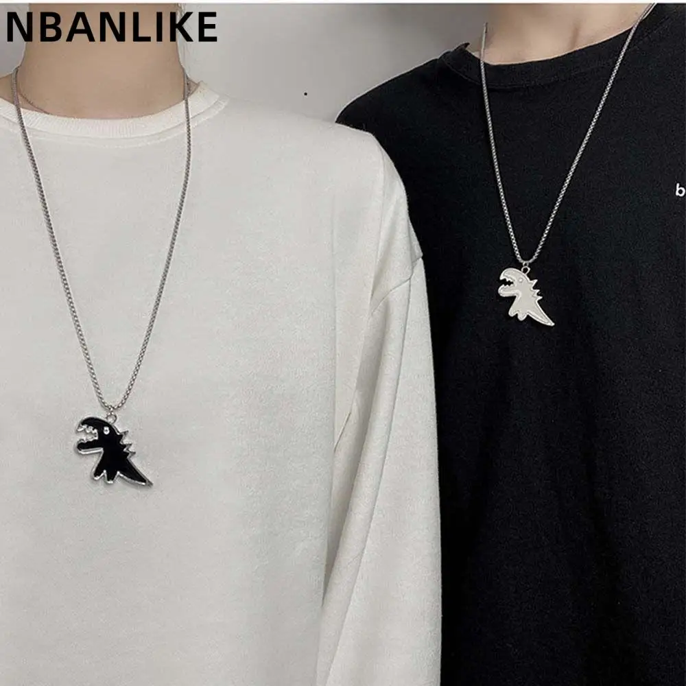 Korean Style Drop Oil Clavicle Chains Vintage Chokers Punk Hip Pop Cartoon Dinosaur Necklace Fashion Jewelry